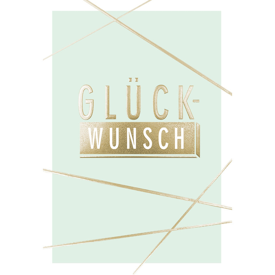 Allgemeine Glückwunschkarte, 11,5 x 17 cm EULZER 41-1243 EULZER 41-1243 unverpackt Schrift