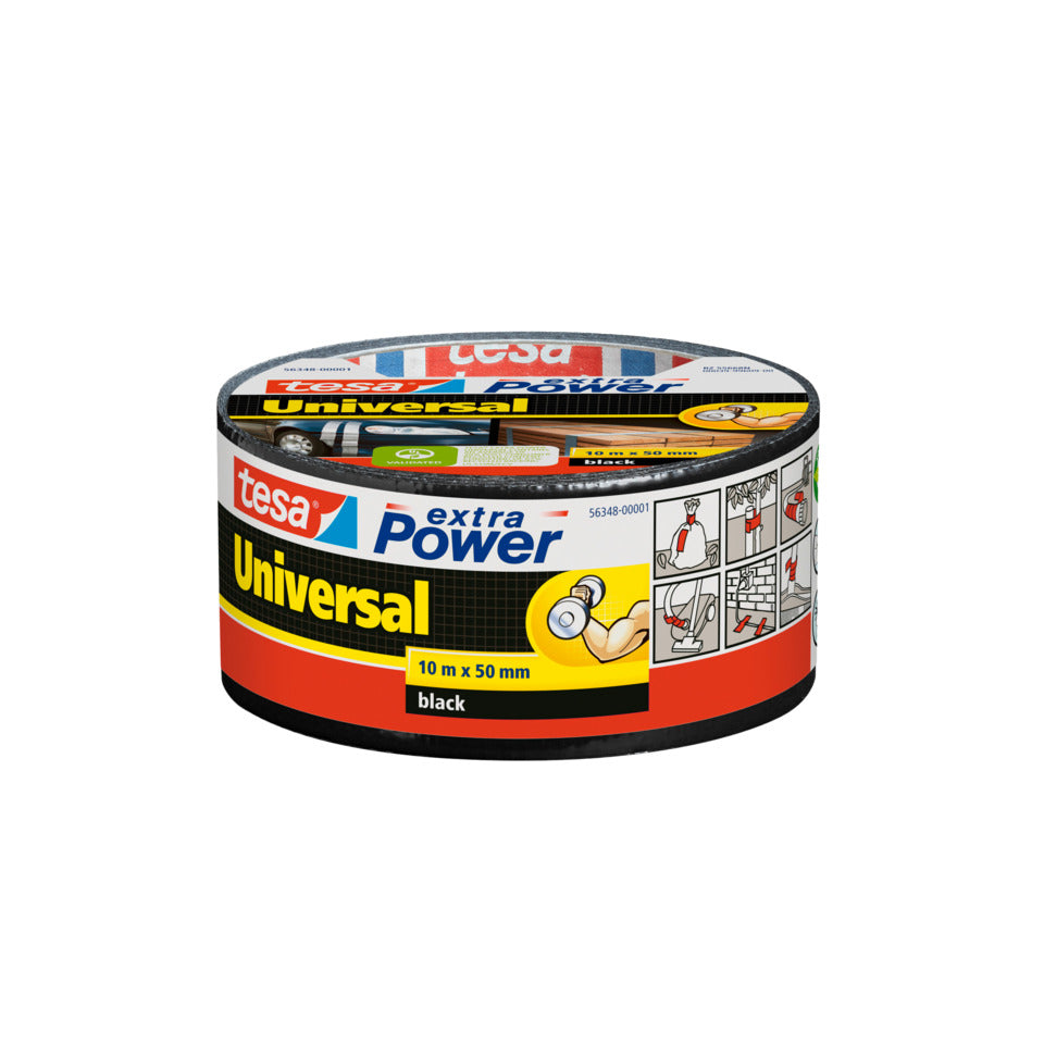 Gewebeklebeband tesa® extra Power Universal, 50mmx10m, schwarz TESA 56348-00001-15 TESA 56348-00001-15 o. A.