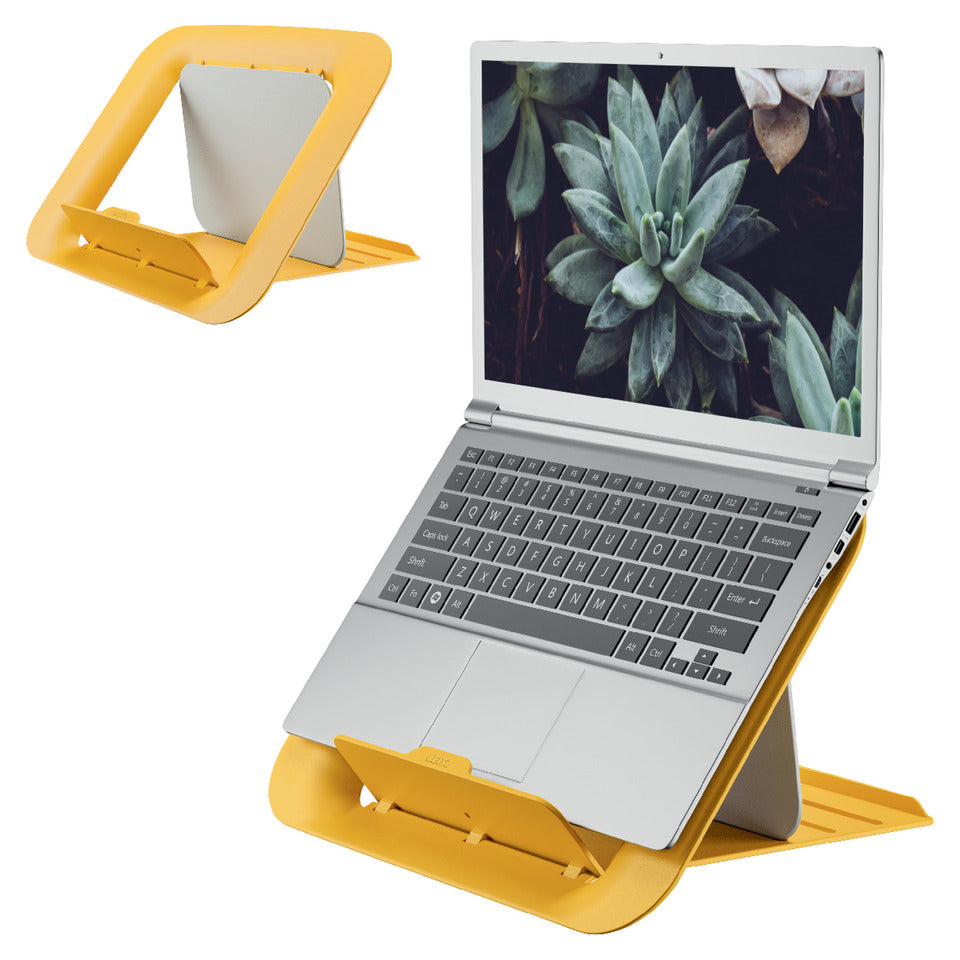 Notebookständer Ergo Cosy, 13" bis 17", höhenverstellbar, gelb LEITZ 6426-00-19 LEITZ 6426-00-19 Ergo