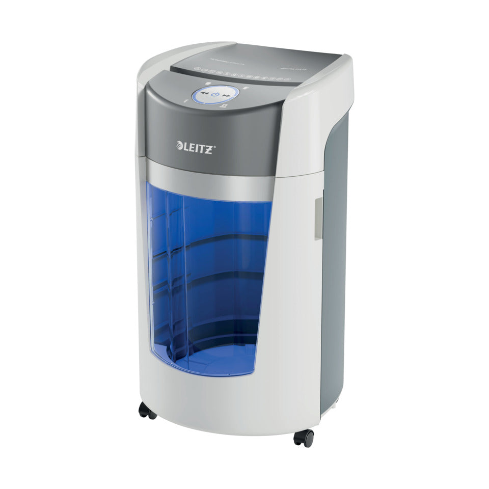 Aktenvernichter IQ OptiMax Office P5, weiß LEITZ 8360-00-00 LEITZ 8360-00-00 Mikro-Partikel