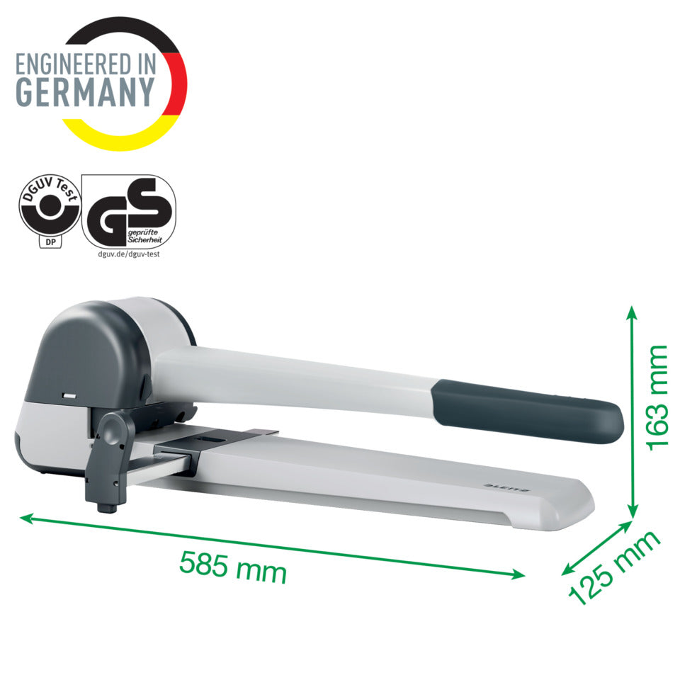 Superlocher, 250 Blatt, Anschlagschiene, Aluminium, silber LEITZ 5182-00-84