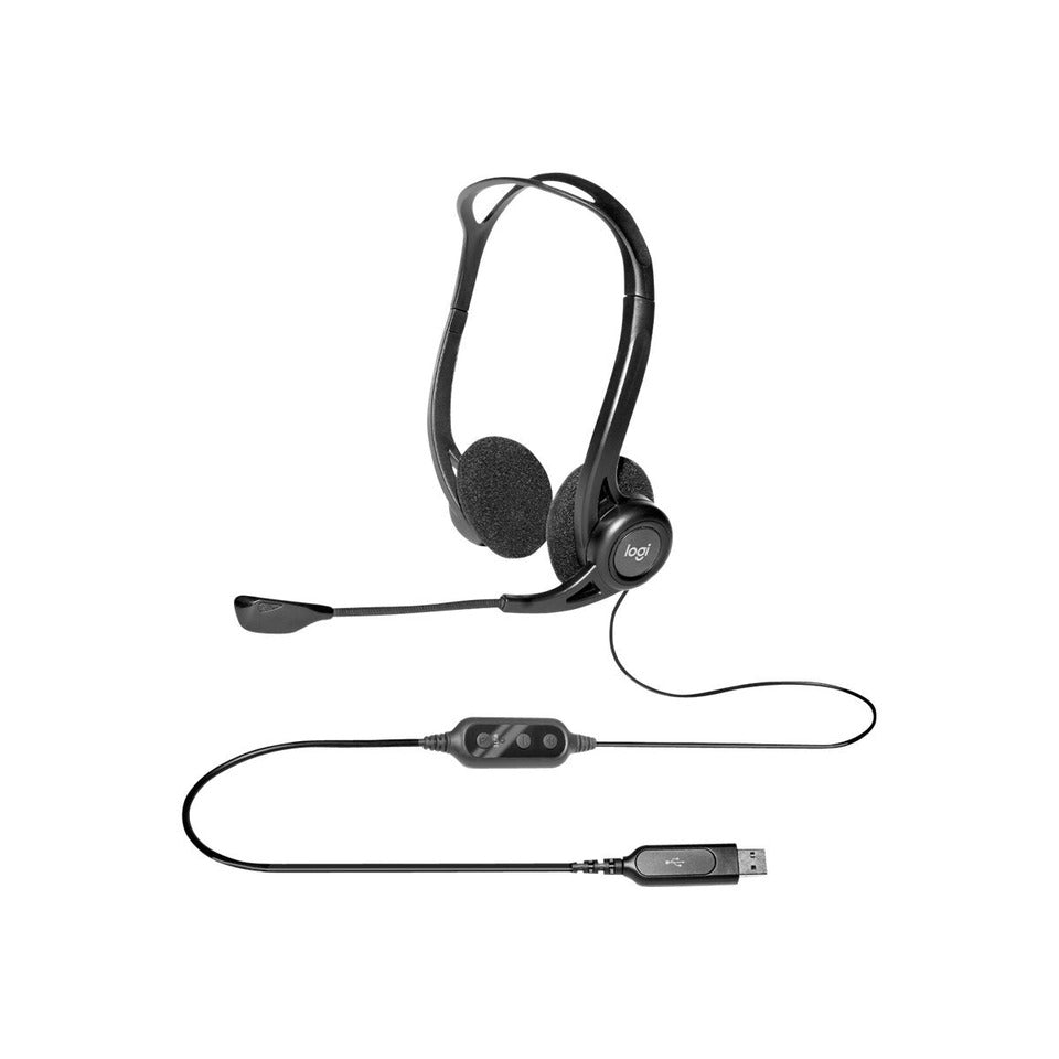 Headset H960, Stereo, USB-A, kabelgebunden, schwarz LOGITECH 981-000100