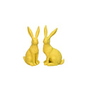 Osterhase pastell, H 14cm, Polyresin, gelb sortiert  661238014202 661238014202 H 14cm