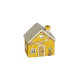 Windlicht Haus Steinzeug, 10 x 7 x 9 cm, gelb  660676000202 660676000202 10x7x9cm