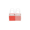 Geschenktragetasche Papier, 8,5 x 8,5 x 8,5 cm, rot/weiß sortiert  661331008449 661331008449 8,5x8,5x8,5cm