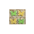 Behang Schmetterling, 7 x 8 cm, 8 Stück, grün/gelb sortiert  660901000355 660901000355 7x5cm