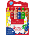 Farbstiftetui Grippy, 6 Stück, sortiert FABER CASTELL 110630 FABER-CASTELL 110630