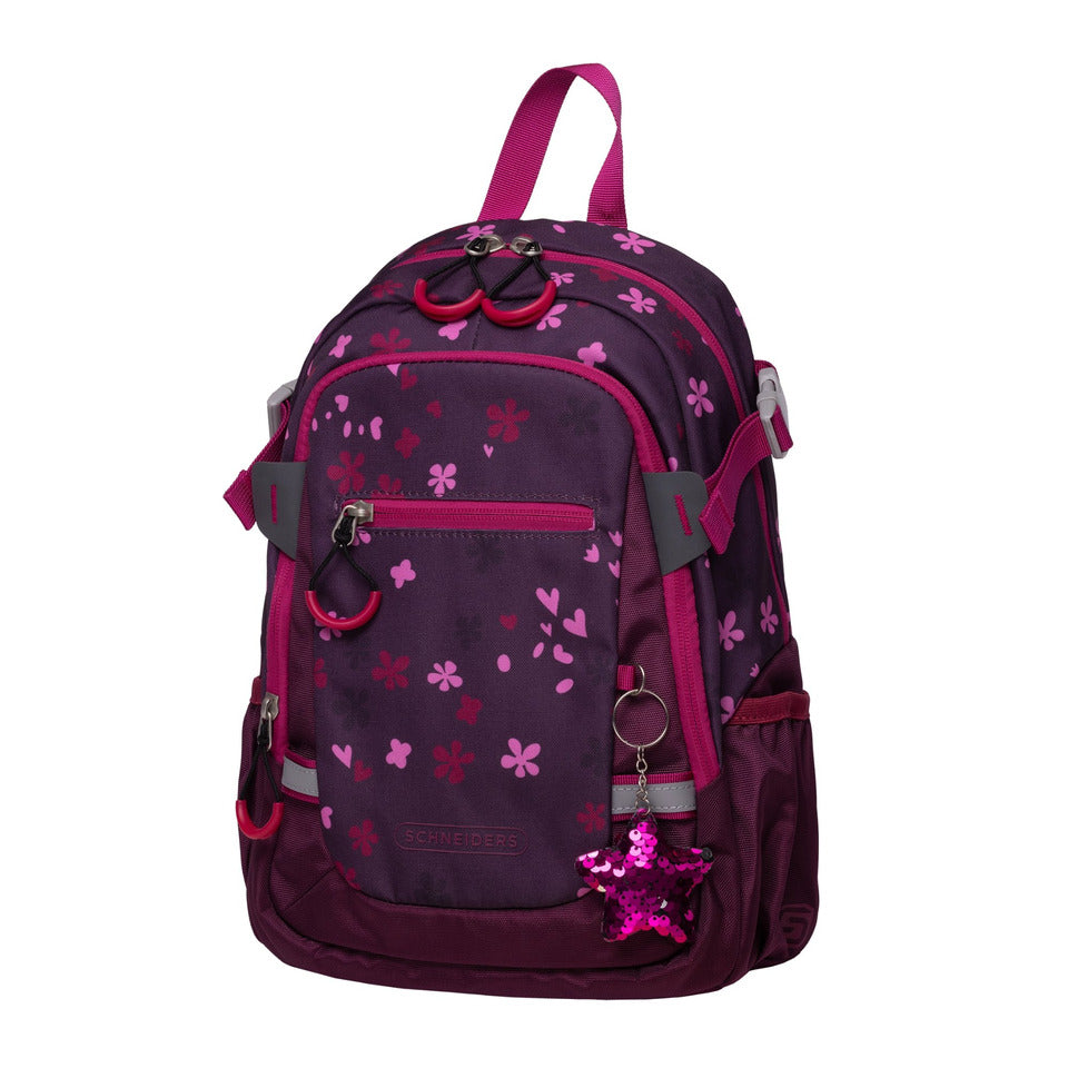 Kinderrucksack Berry Blossom, 25 x 35 x 12 cm, 11 L, dark red SCHNEIDERS 72125-051
