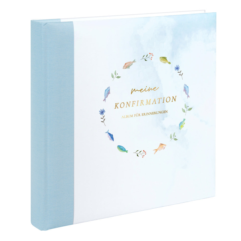 Konfirmationsalbum Himmelsfische, 25 x 25 cm, blau GOLDBUCH 03 037 GOLDBUCH 03 037 25x25cm