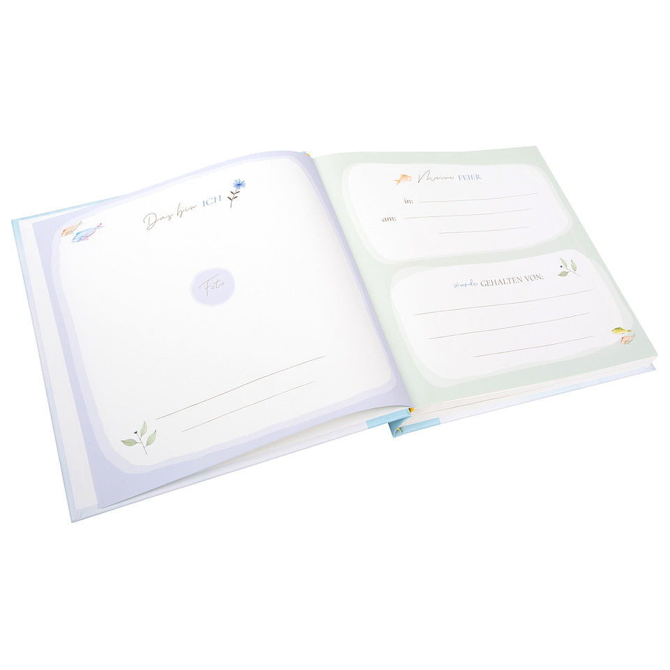Kommunionsalbum Himmelsfische, 25 x 25 cm, blau GOLDBUCH 03 036 GOLDBUCH 03 036 25x25cm