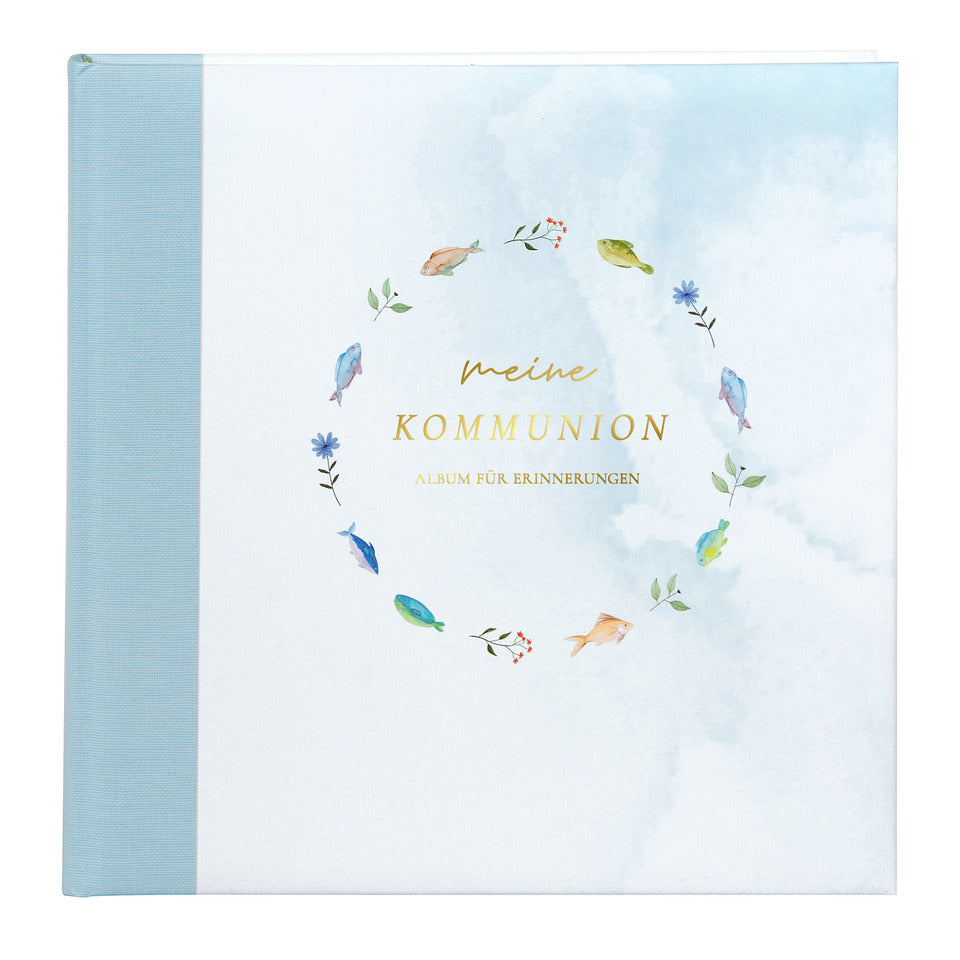 Kommunionsalbum Himmelsfische, 25 x 25 cm, blau GOLDBUCH 03 036 GOLDBUCH 03 036 25x25cm