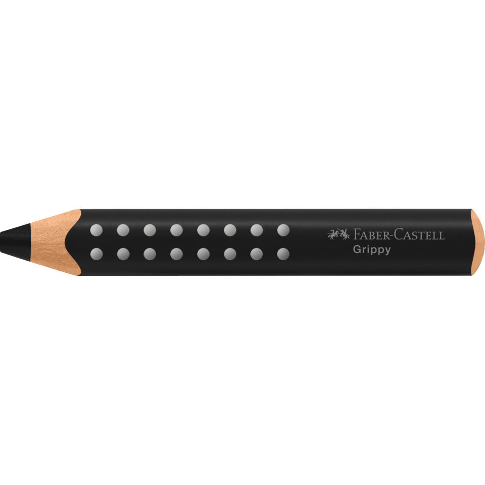 Farbstift Grippy weich ergonomische Dreikantform schwarz FABER CASTELL 110699