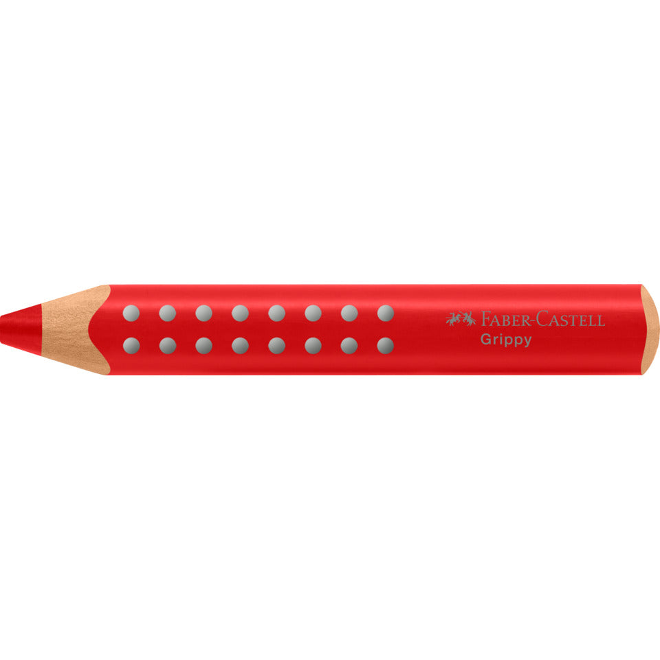 Farbstift Grippy weich ergonomische Dreikantform erdbeerrot FABER CASTELL 110621