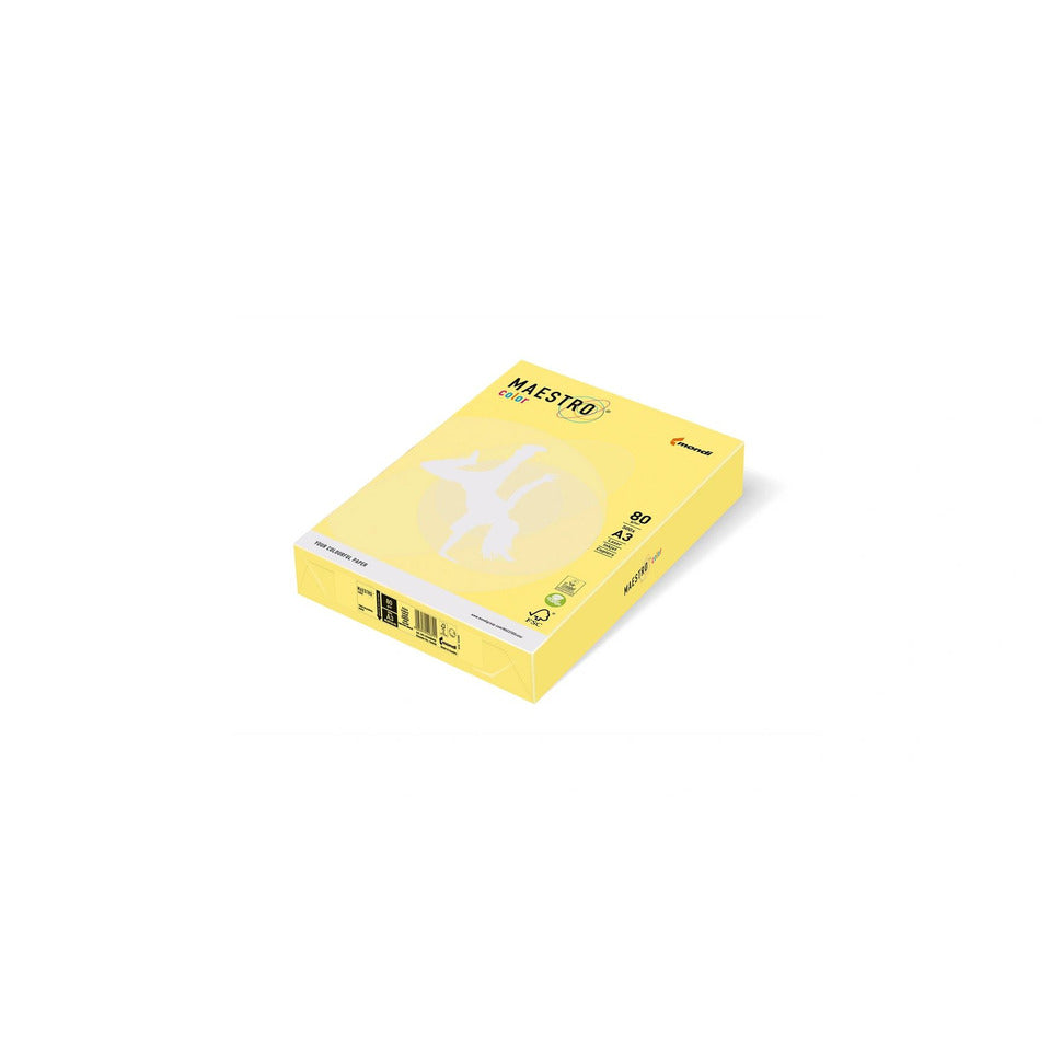 Kopierpapier Color Trend, A3, 80g/m², 500 Blatt, zitronengelb MAESTRO COLOR 9417-ZG34B80B MAESTRO 9417-ZG34B80B