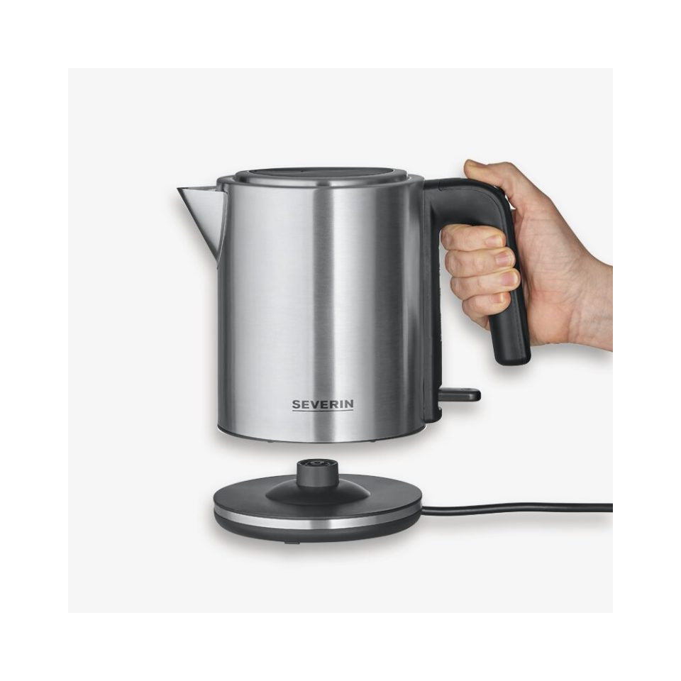 Wasserkocher, 1L, Edelstahl, silber/schwarz SEVERIN WK 3489 SEVERIN WK 3489 1 Liter