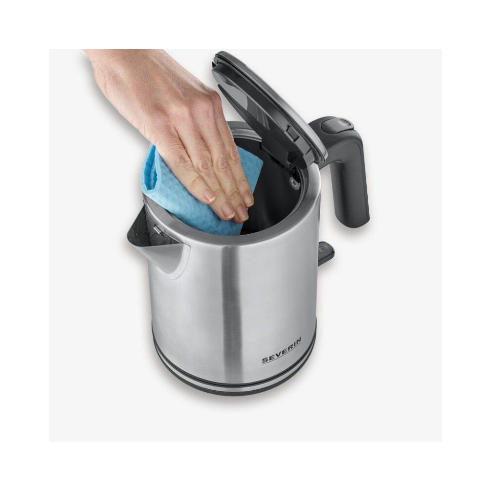 Wasserkocher, 1L, Edelstahl, silber/schwarz SEVERIN WK 3489 SEVERIN WK 3489 1 Liter