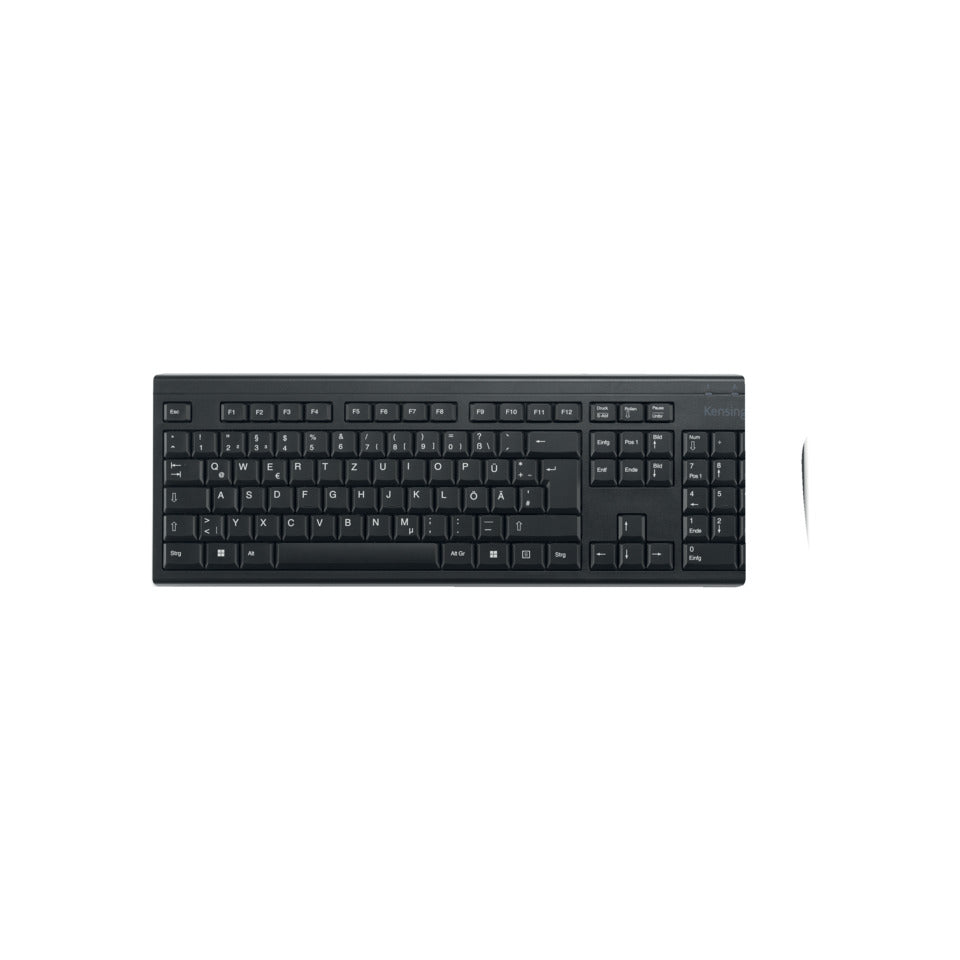 Kabellose Tastatur KB150 EQ, mit Membran gegen verschüttete Flüssigkeiten, schwarz KENSINGTON K75561DE KENSINGTON K75561DE / KB150 EQ