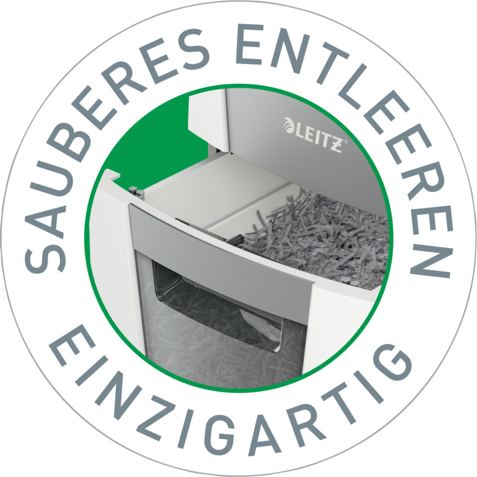 Aktenvernichter IQ Protect Premium 4M P5, Mikro-Partikelschnitt, 4 Blatt, weiß LEITZ 8094-00-00 LEITZ 8094-00-00 4M P5 Mikro