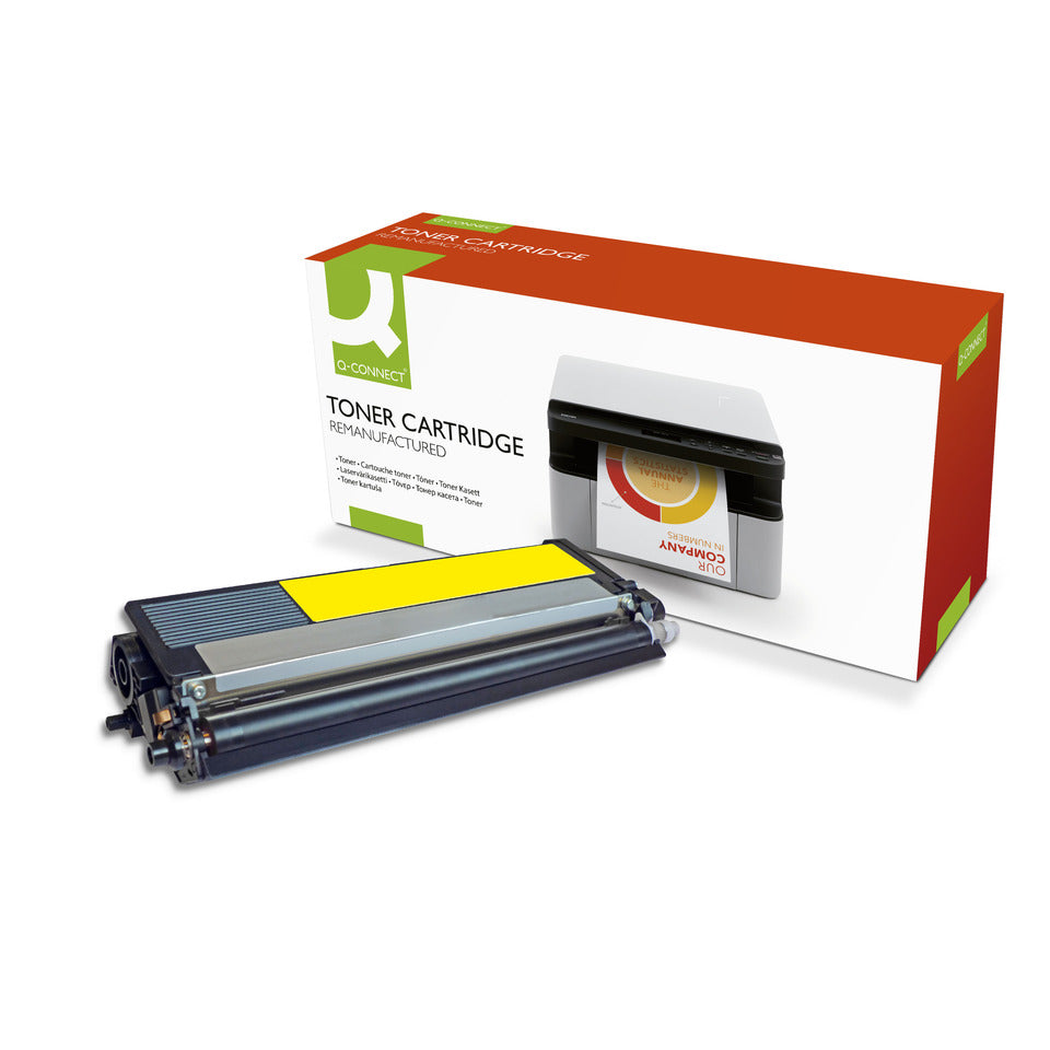 Lasertoner ersetzt Brother TN-321Y, 1.500 Seiten, yellow Q-CONNECT K15781QC Q-CONNECT K15781QC KF03816