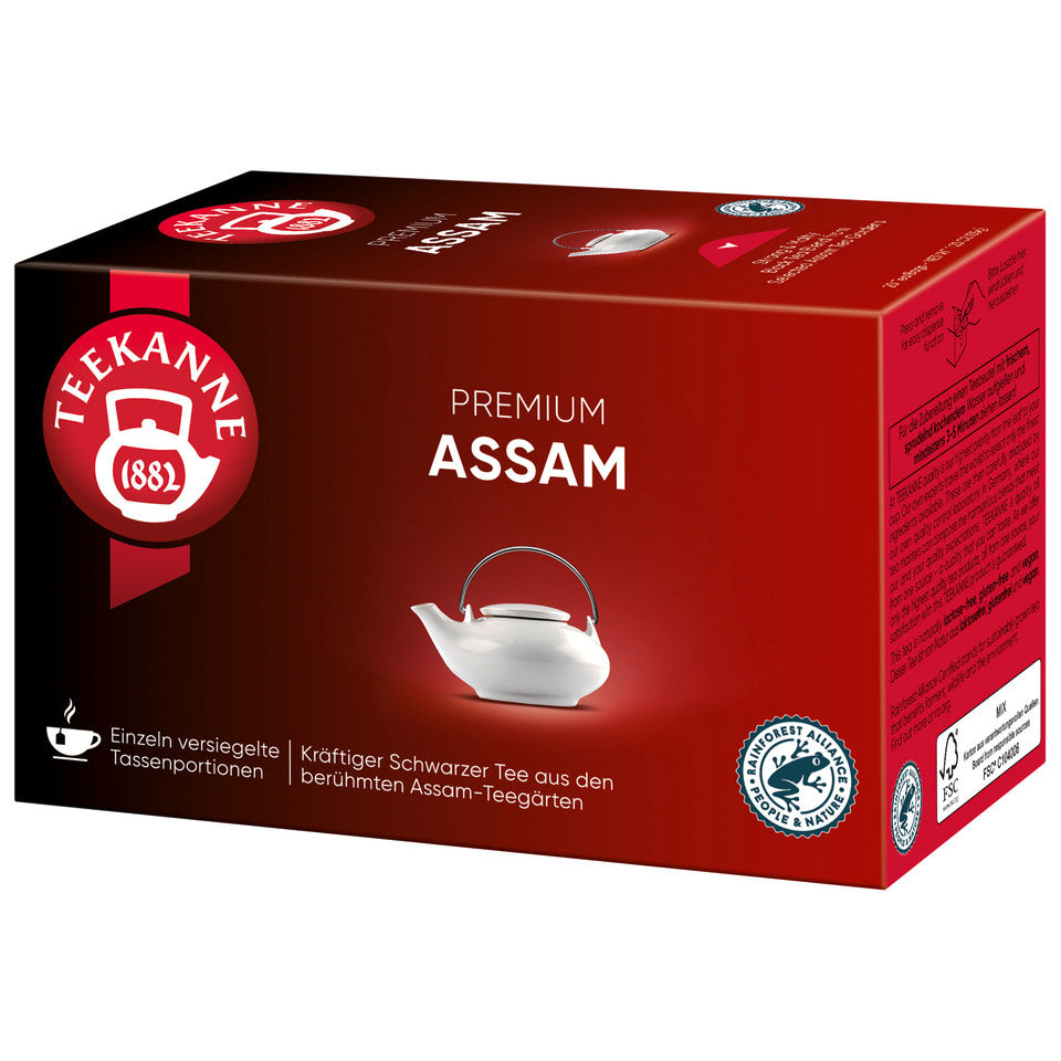 Tee Premium Assam, 20er Packung TEEKANNE 4009300062448