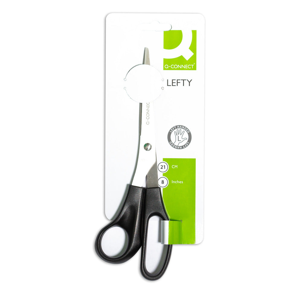 Universalschere, 21cm, Linkshänder, schwarz Q-CONNECT KF15757