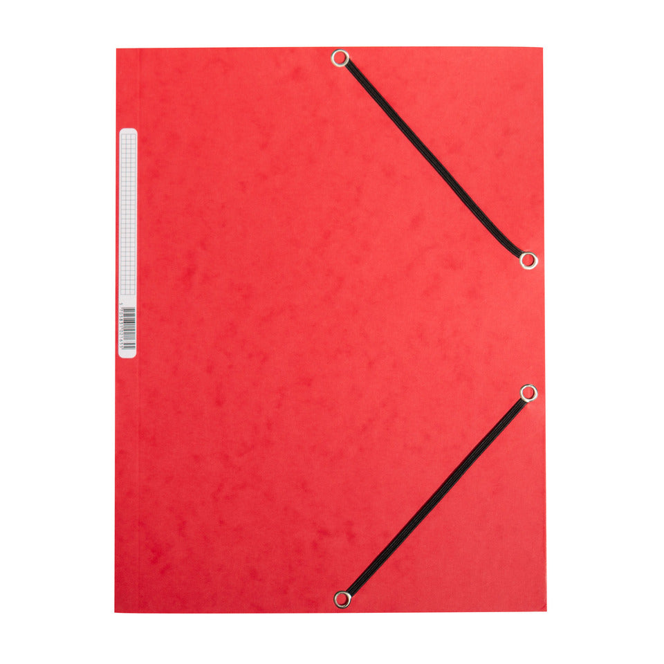 Gummizugmappe, A4, Karton, rot Q-CONNECT KF02165
