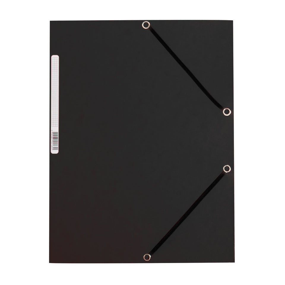 Gummizugmappe, A4, Karton, schwarz Q-CONNECT KF02169