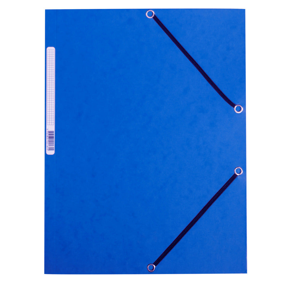 Gummizugmappe, A4, Karton, blau Q-CONNECT KF02167