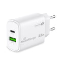 Ladegerät, USB-A/USB-C, GaN, 25W, weiß MEDIARANGE MRMA112-2 MEDIARANGE MRMA112-2 25Watt GaN