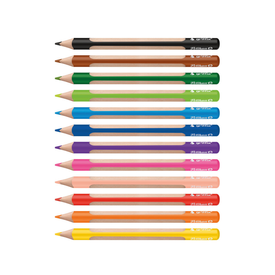 Farbstiftetui Griffix, 12 Stück, sortiert PELIKAN 400198414 PELIKAN 400198414 701525