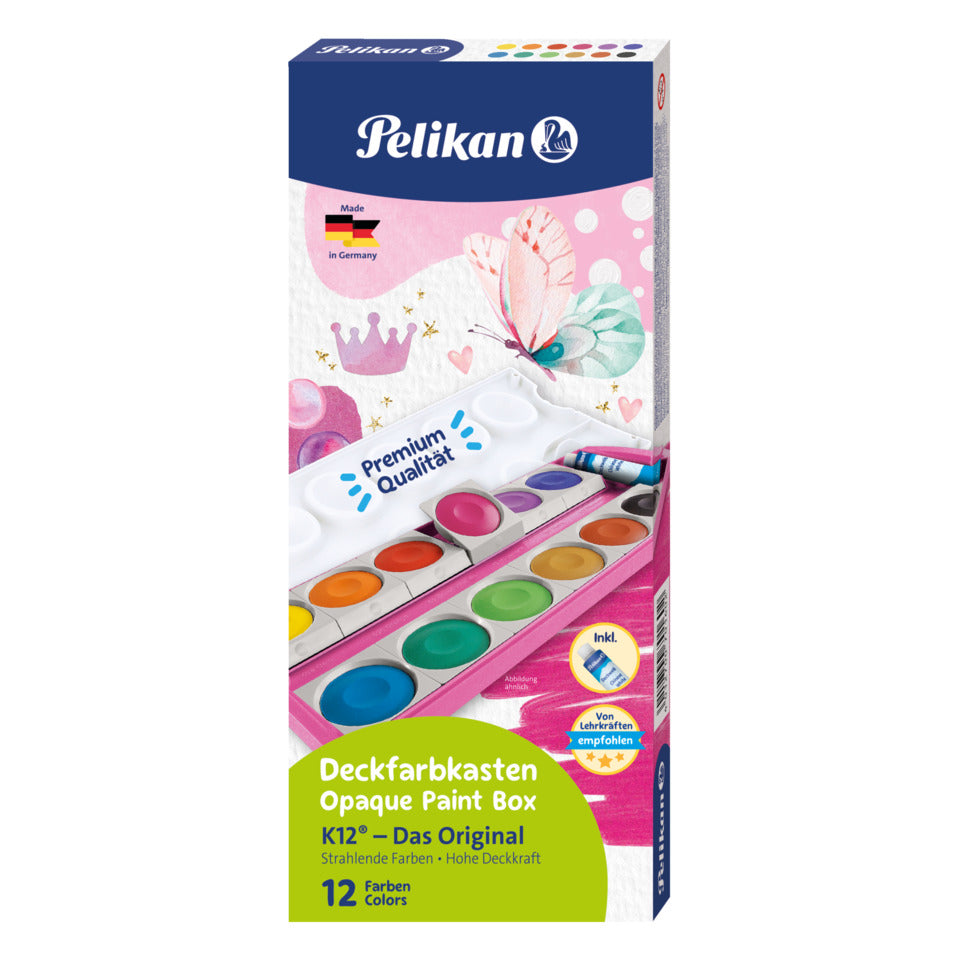Farbkasten 12ST K12 pink/Glitzer PELIKAN 300008270 PELIKAN 300008270 701600 735K12P