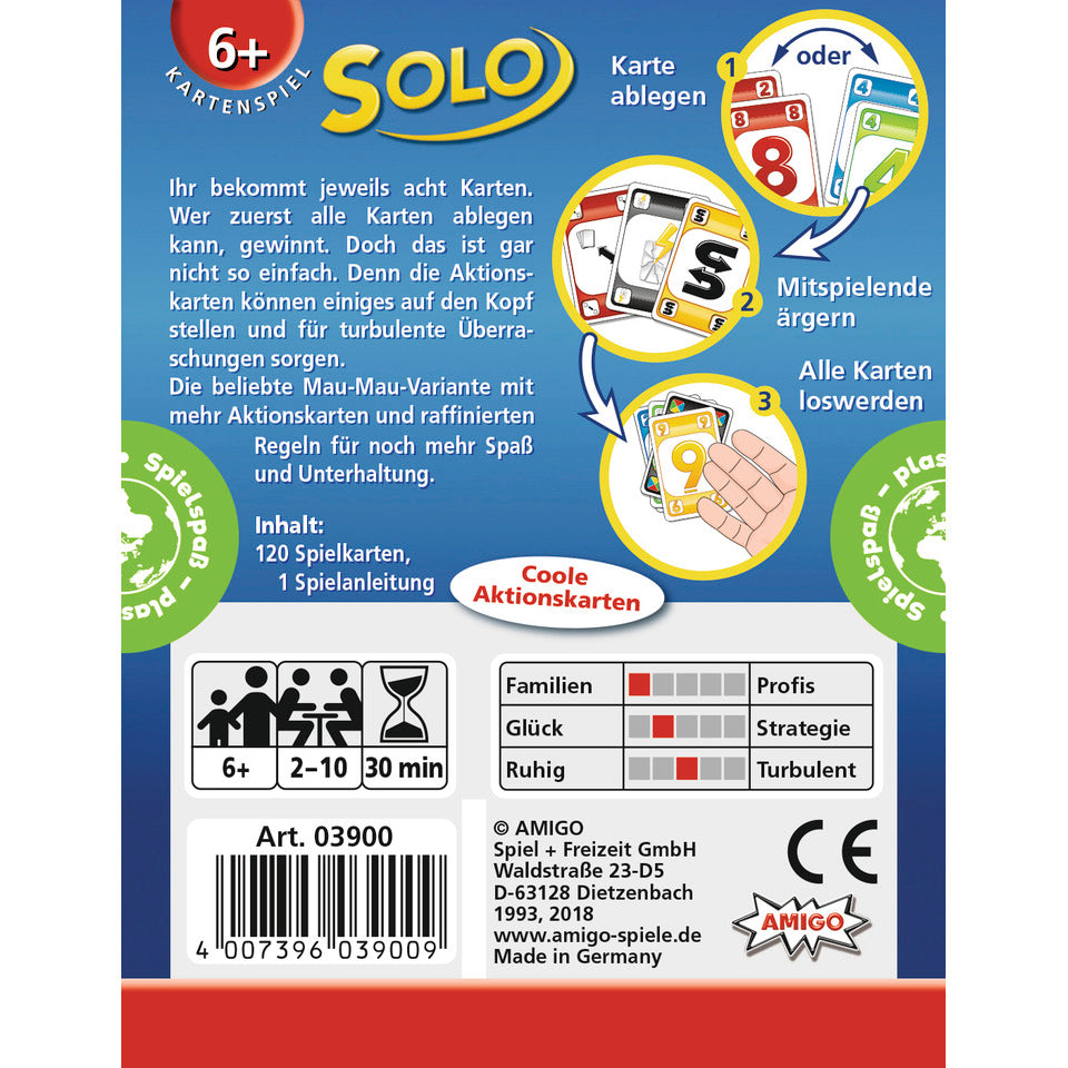 Kartenspiel Solo AMIGO 03900