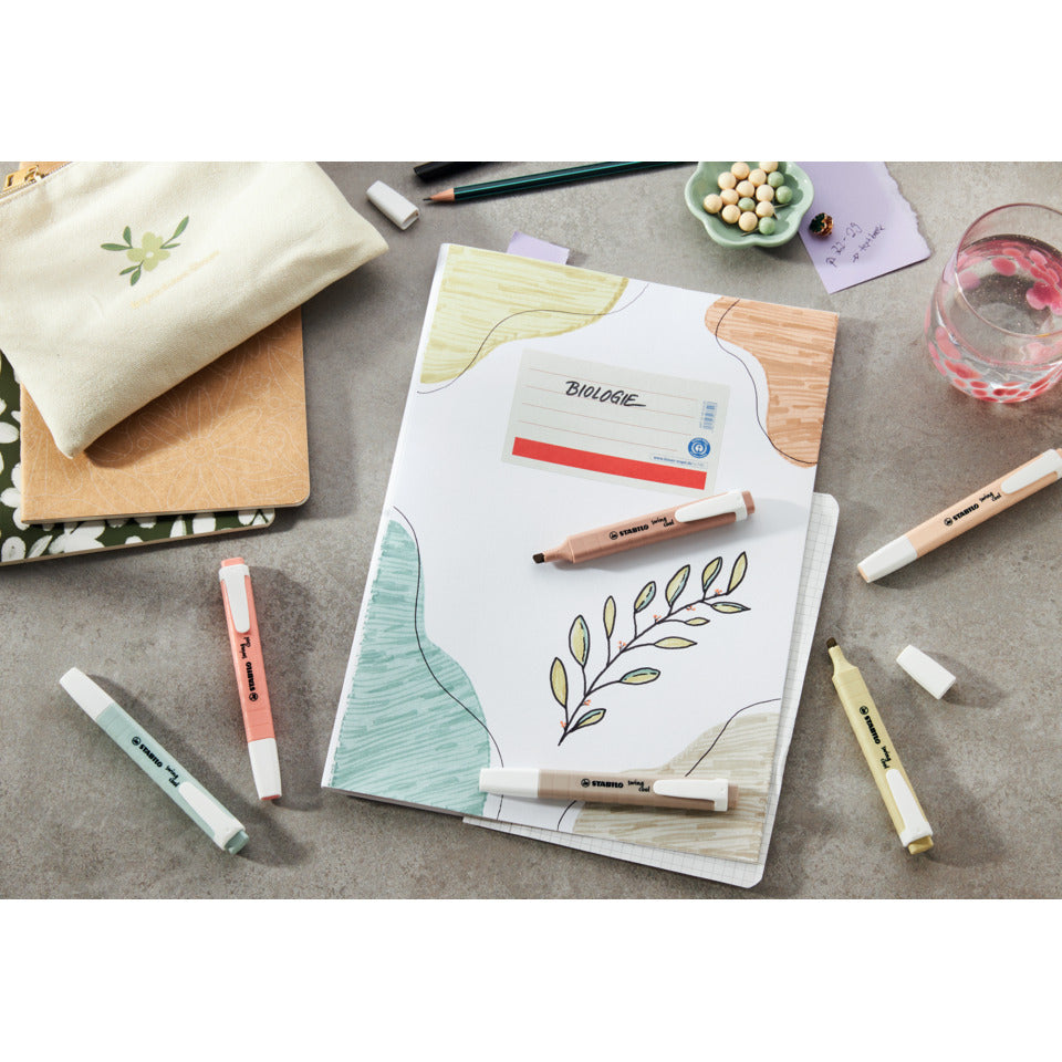 Textmarker Swing Cool NatureCOLORS, 1 + 4 mm, 6 Stück, sortiert STABILO 275/6-09 STABILO 275/6-09 NatureCOLORS