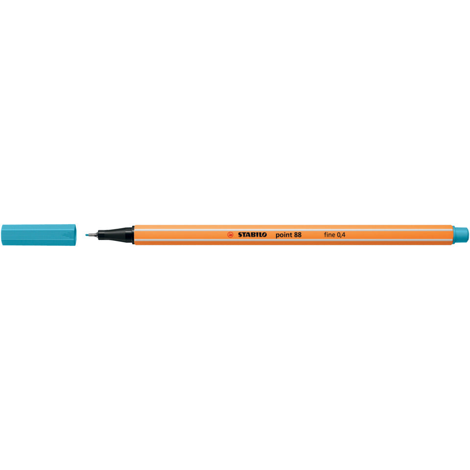 Fineliner point 88®, 0,4 mm, azurblau STABILO 88/57