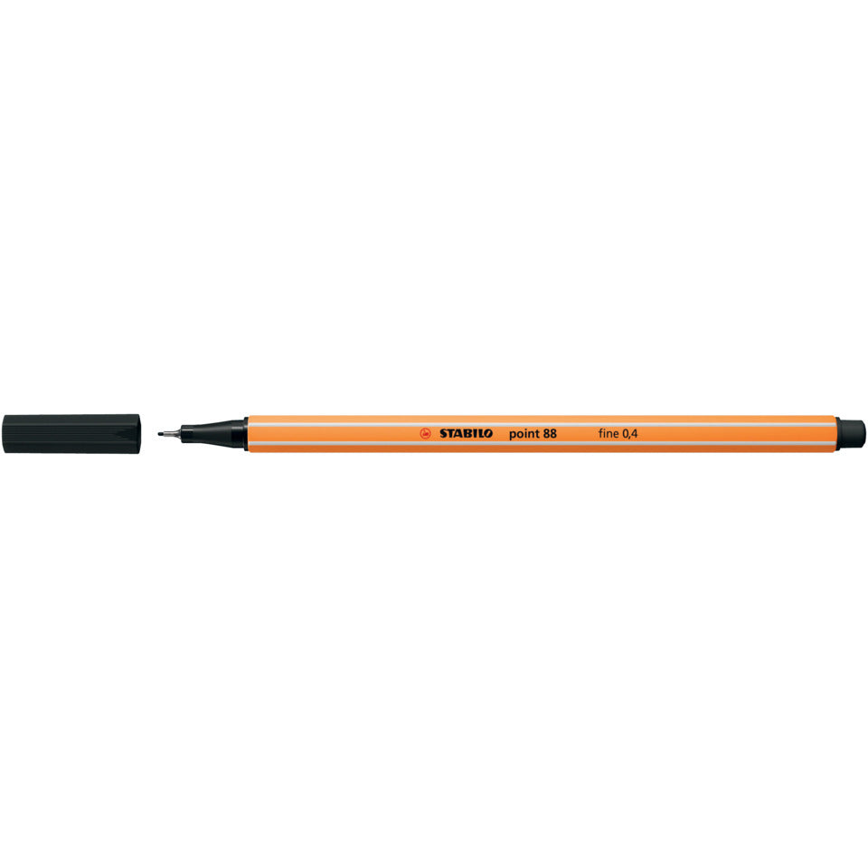Fineliner point 88®, 0,4 mm, schwarz STABILO 88/46