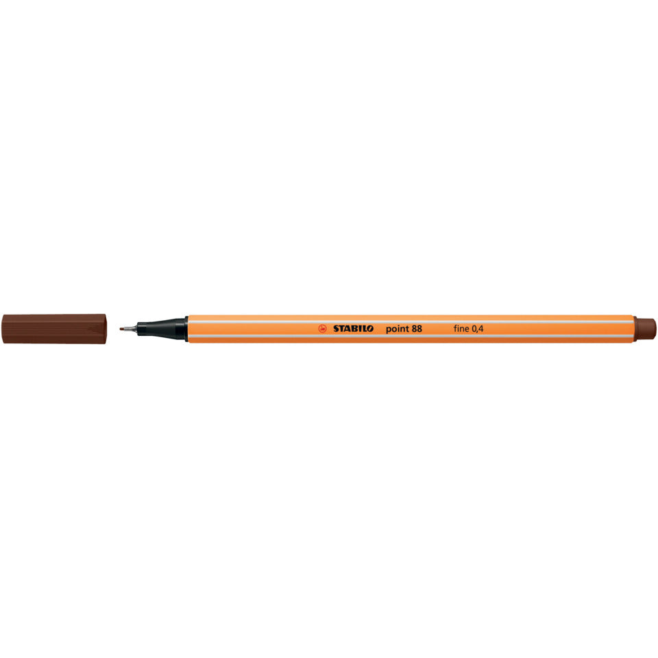 Fineliner point 88®, 0,4 mm, braun STABILO 88/45