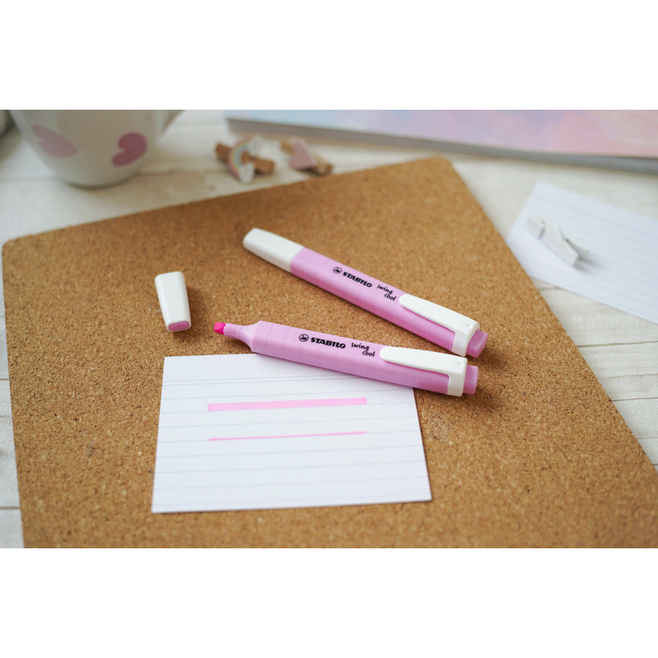 Textmarker swing® cool Pastel, 1-4mm, frische Fuchsie STABILO 275/158-8 STABILO 275/158-8 Swing Cool Pastell