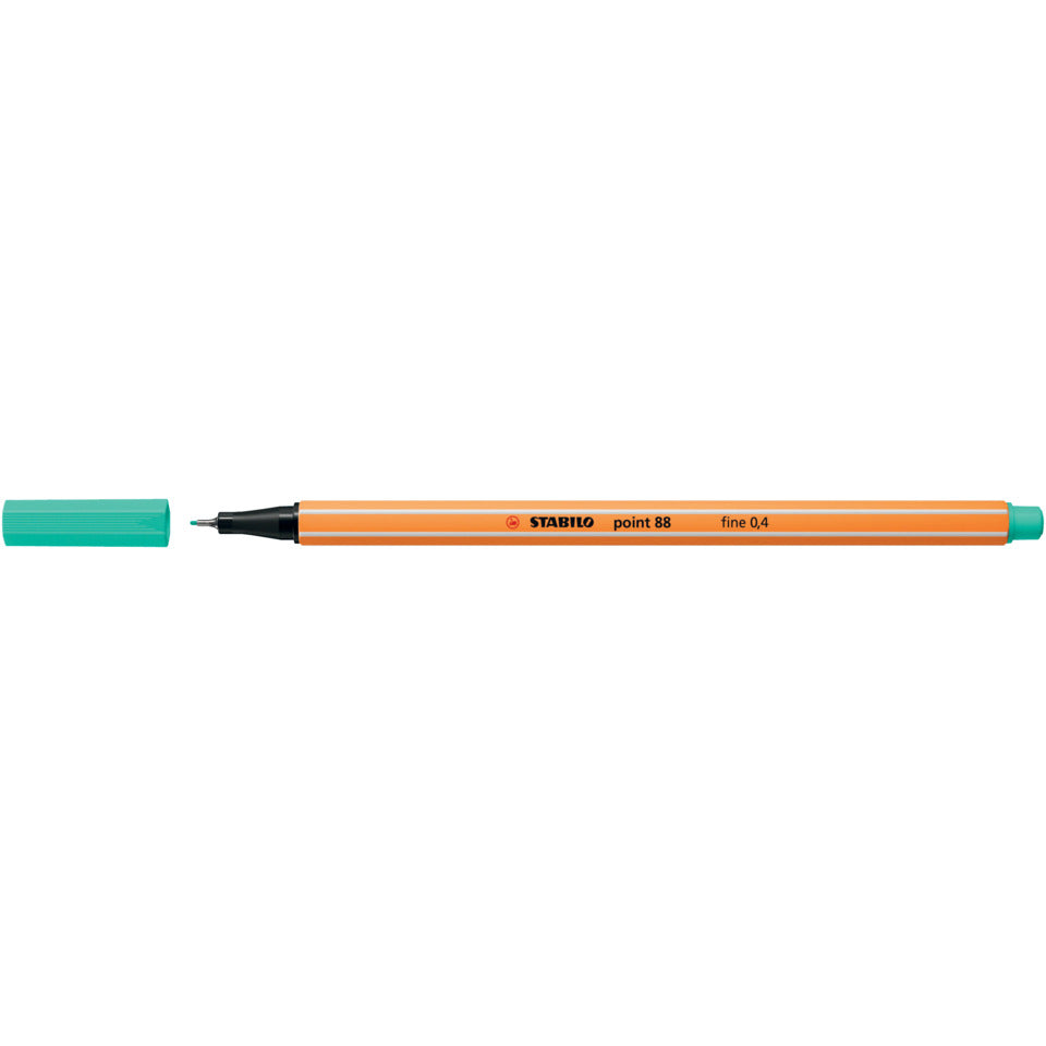 Fineliner point 88®, 0,4 mm, eisgrün STABILO 88/13