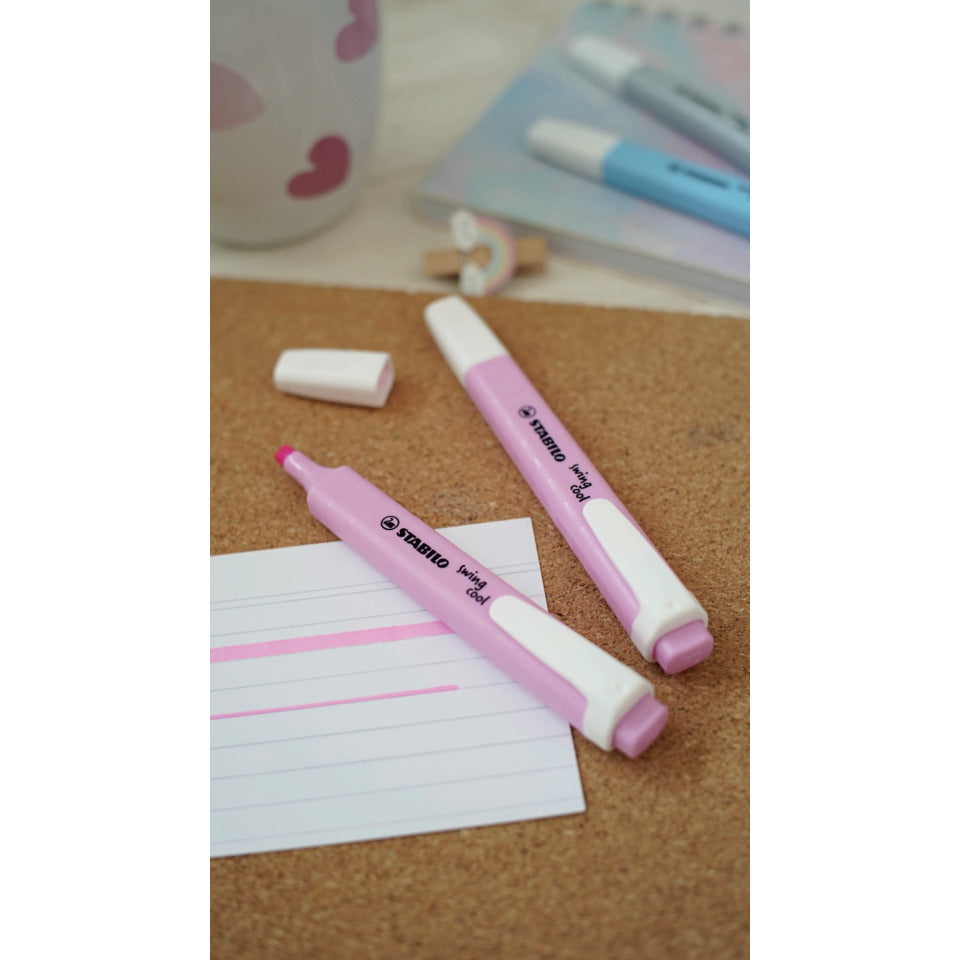 Textmarker swing® cool Pastel, 1-4mm, frische Fuchsie STABILO 275/158-8 STABILO 275/158-8 Swing Cool Pastell
