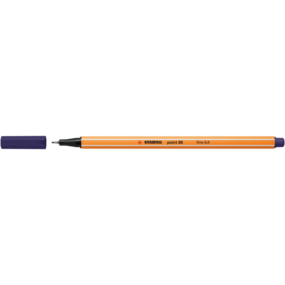 Fineliner point 88®, 0,4 mm, nachtblau STABILO 88/22