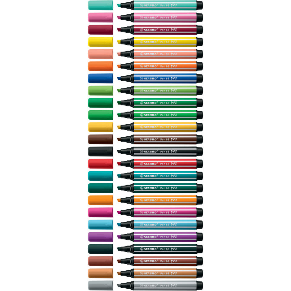 Faserschreiber Pen 68 MAX, 1 + 5 mm, Keilspitze, eisgrün STABILO 768/13