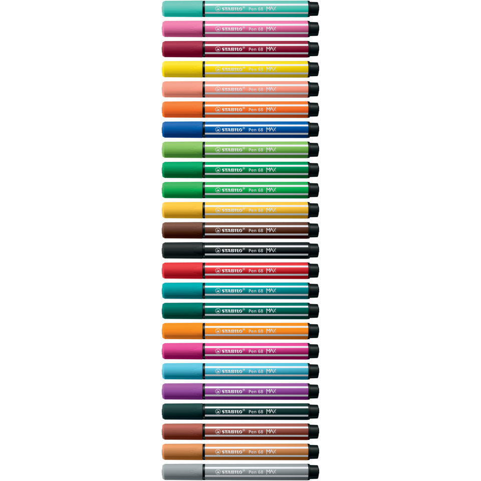 Faserschreiber Pen 68 MAX, 1 + 5 mm, Keilspitze, orange STABILO 768/54