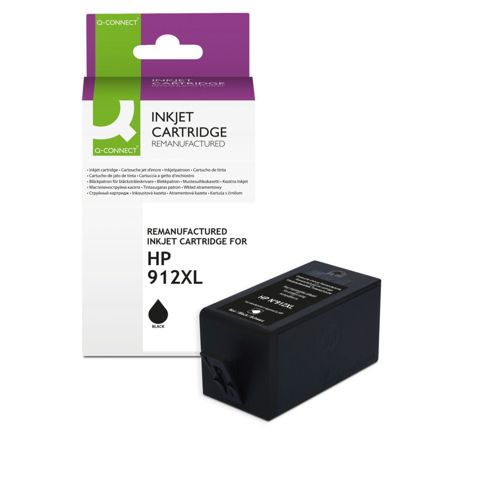 Inkjetpatrone ersetzt HP 912XL, schwarz Q-CONNECT KF13990