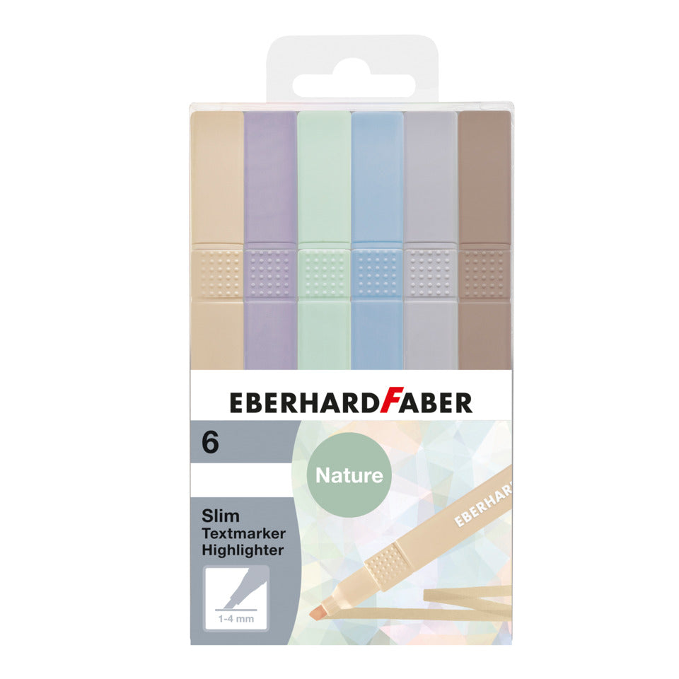 Textmarkeretui, 1-4 mm, Keilspitze, natur sortiert EBERHARD FABER 551505