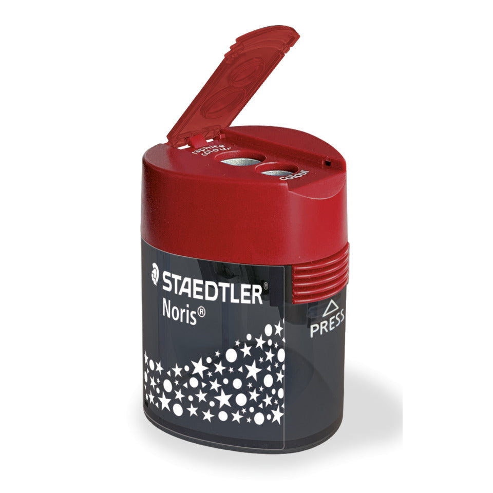 Doppel-Dosenspitzer Noris, Ø8,2/10,2 mm, rot STAEDTLER 512 188 STAEDTLER® 512 188 Ø 8,2 mm