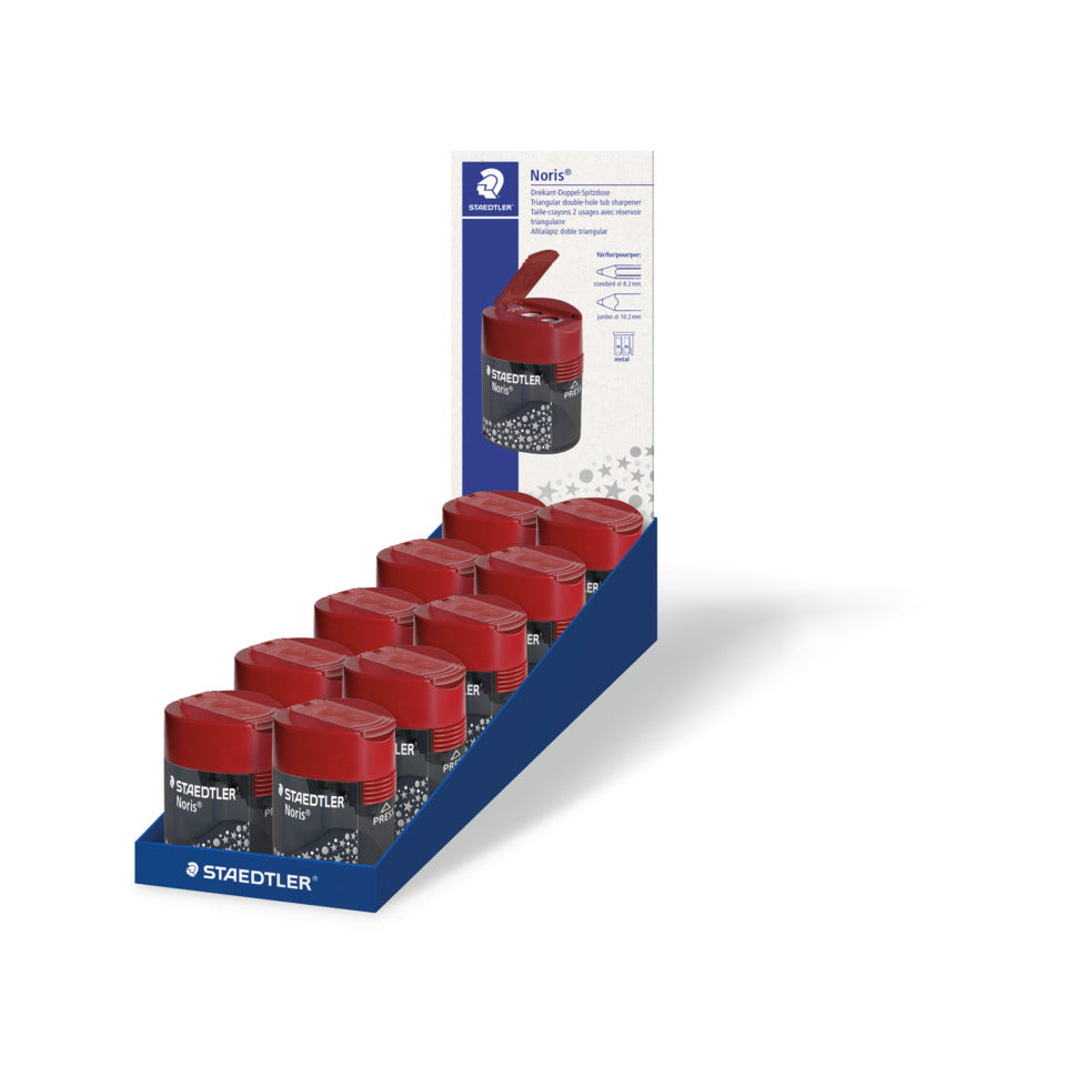 Doppel-Dosenspitzer Noris, Ø8,2/10,2 mm, rot STAEDTLER 512 188 STAEDTLER® 512 188 Ø 8,2 mm