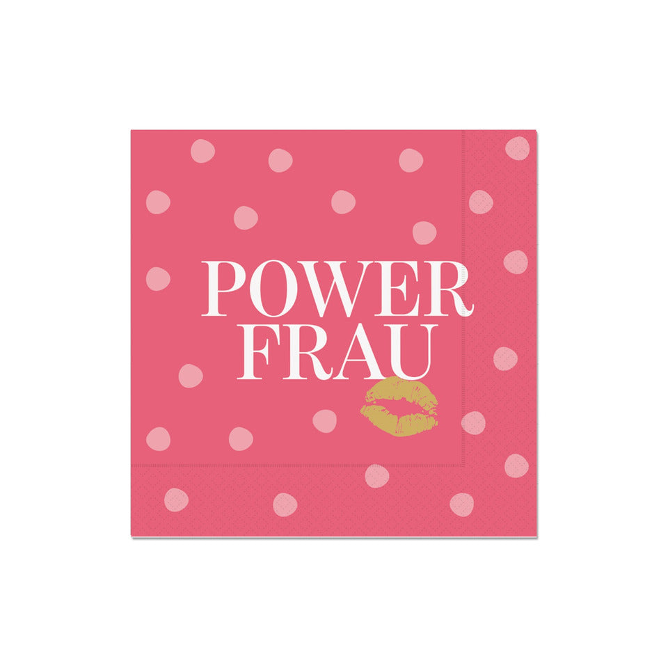 Motivserviette Powerfrau, 33 x 33 cm, 3-lagig FÜR DICH 130712 FÜR DICH 130712   Dess 33 cm 3 lagig