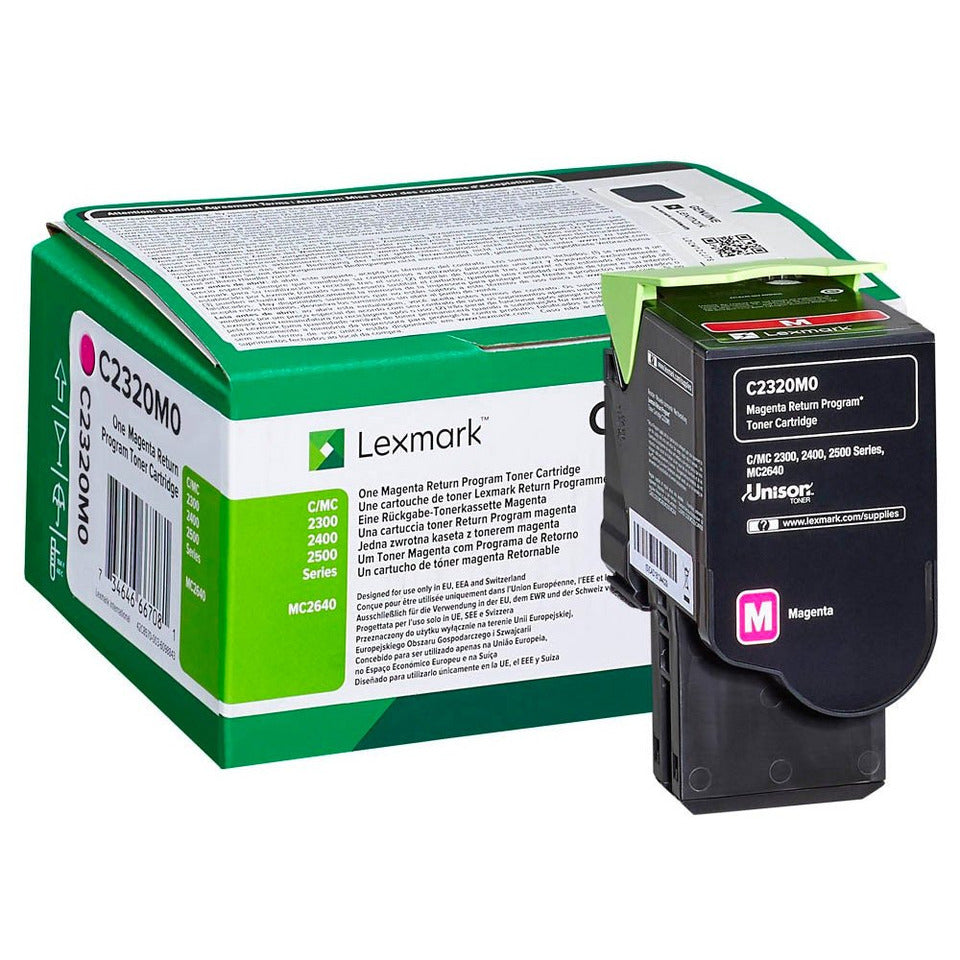 Lasertoner Return, 1.000 Seiten, magenta LEXMARK C2320M0