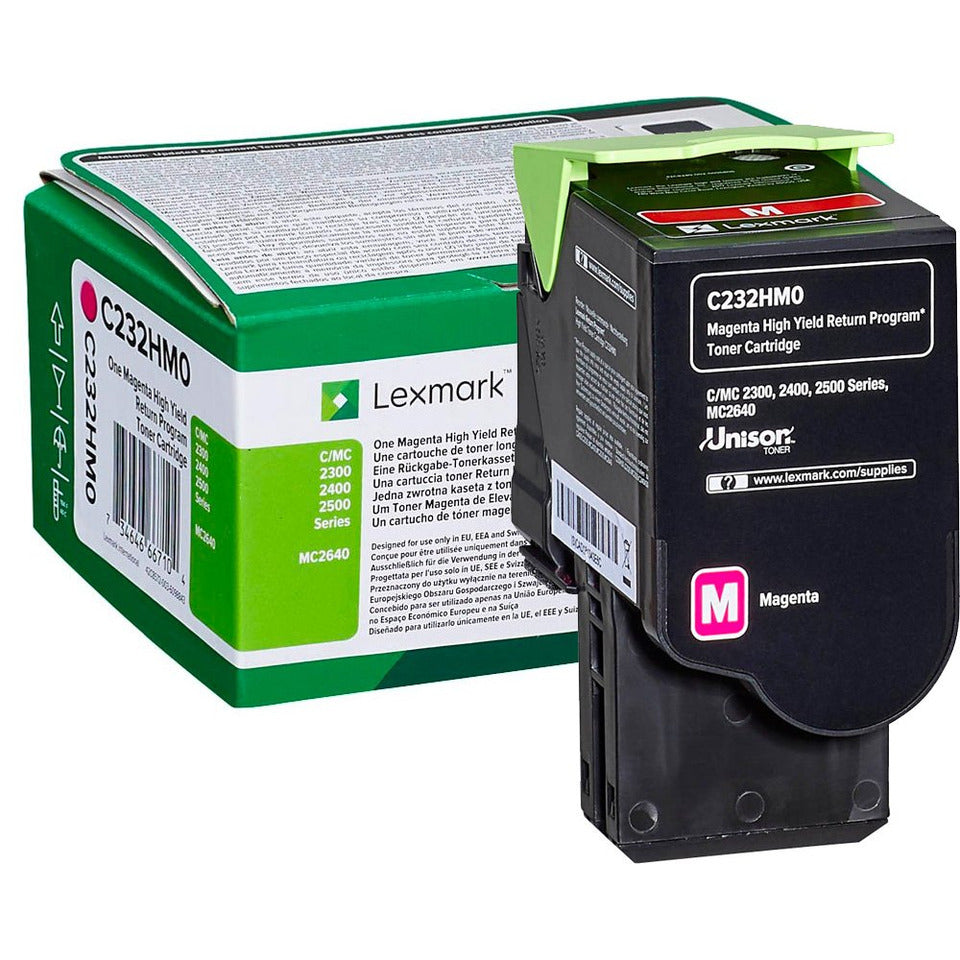 Lasertoner Return, 2.300 Seiten, magenta LEXMARK C232HM0