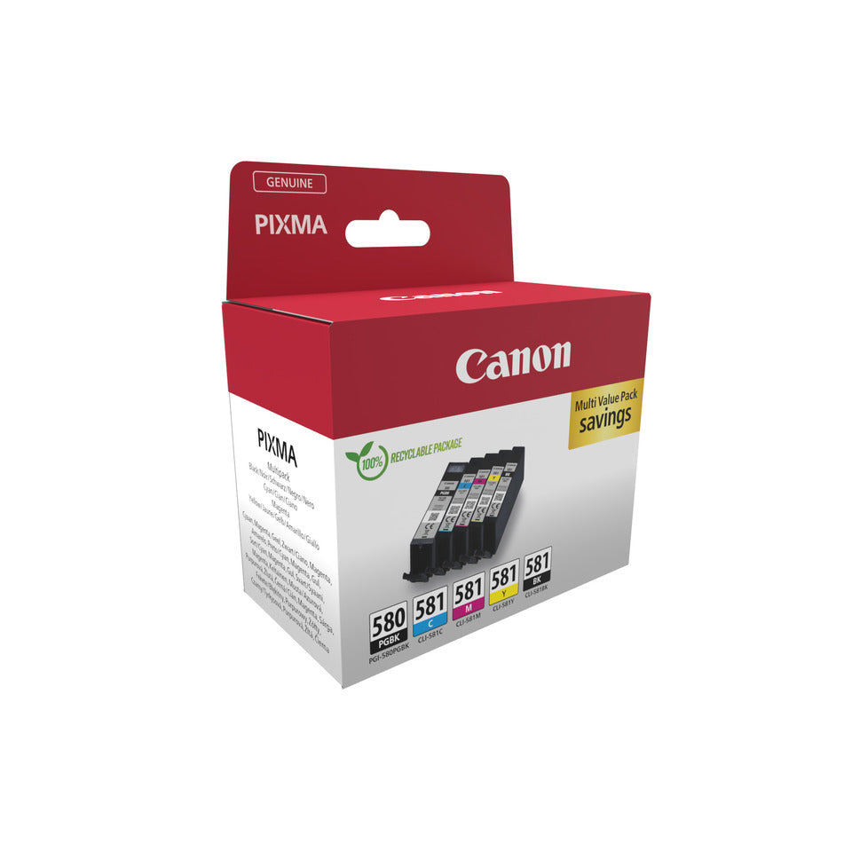Multipack PGI-580PGBK/CLI-581 fsw,sw,c,m,y CANON 2078C007